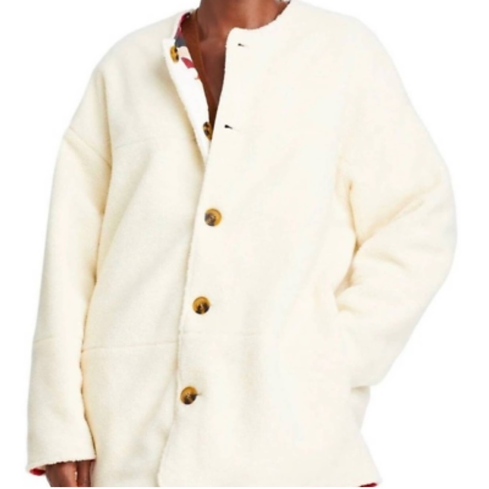 NWT AQUA Reversible Faux Shearling Coat